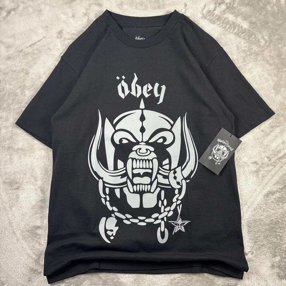 Obey Motorhead Shirt Mens Size Small Black Graphic Rock Band Tee